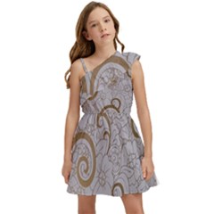 Kids  One Shoulder Party Dress 