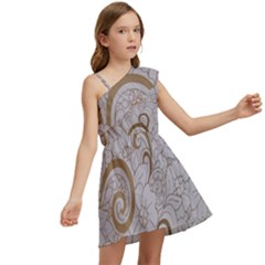 Kids  One Shoulder Party Dress 