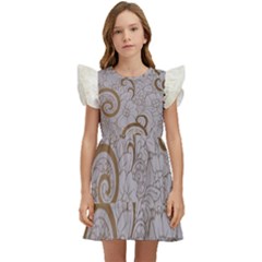 Kids  Winged Sleeve Dress 