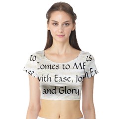Short Sleeve Crop Top 