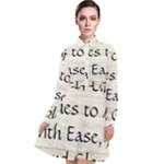 All of Life Come to Me with Ease Joy And Glory 1 Long Sleeve Chiffon Shirt Dress