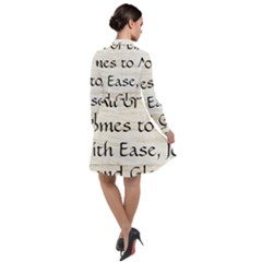 Long Sleeve Chiffon Shirt Dress 