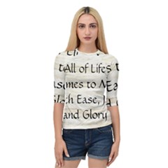 Quarter Sleeve Raglan T-Shirt 