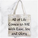 Zipper Grocery Tote Bag 