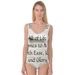 All of Life Come to Me with Ease Joy And Glory 1 Princess Tank Leotard 
