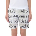 All of Life Come to Me with Ease Joy And Glory 1 Women s Basketball Shorts