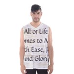 All of Life Come to Me with Ease Joy And Glory 1 Men s Basketball Tank Top