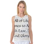 All of Life Come to Me with Ease Joy And Glory 1 Women s Basketball Tank Top