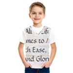 All of Life Come to Me with Ease Joy And Glory 1 Kids  Basketball Tank Top