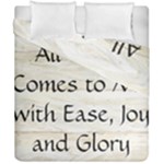 All of Life Come to Me with Ease Joy And Glory 1 Duvet Cover Double Side (California King Size)