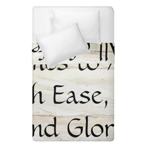 All of Life Come to Me with Ease Joy And Glory 1 Duvet Cover Double Side (Single Size) from ArtsNow.com