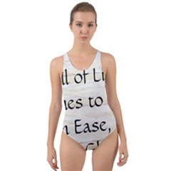 Cut-Out Back One Piece Swimsuit 