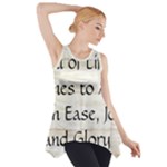 All of Life Come to Me with Ease Joy And Glory 1 Side Drop Tank Tunic