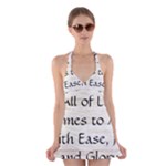 All of Life Come to Me with Ease Joy And Glory 1 Halter Dress Swimsuit 