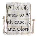 All of Life Come to Me with Ease Joy And Glory 1 Drawstring Bag (Large)