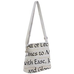 Zipper Messenger Bag 