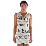 All of Life Come to Me with Ease Joy And Glory 1 Wrap Front Bodycon Dress