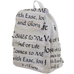 All of Life Come to Me with Ease Joy And Glory 1 Top Flap Backpack