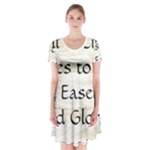 All of Life Come to Me with Ease Joy And Glory 1 Short Sleeve V-neck Flare Dress
