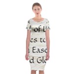All of Life Come to Me with Ease Joy And Glory 1 Classic Short Sleeve Midi Dress