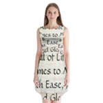 All of Life Come to Me with Ease Joy And Glory 1 Sleeveless Chiffon Dress  