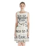 All of Life Come to Me with Ease Joy And Glory 1 Sleeveless Waist Tie Chiffon Dress