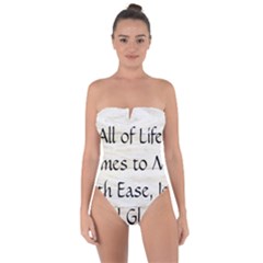 Tie Back One Piece Swimsuit 