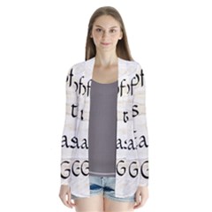 Drape Collar Cardigan 