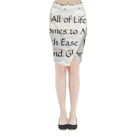 All of Life Come to Me with Ease Joy And Glory 1 Midi Wrap Pencil Skirt from ArtsNow.com