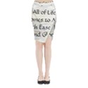 Midi Wrap Pencil Skirt 