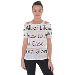 Shoulder Cut Out Short Sleeve Top 