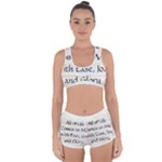 All of Life Come to Me with Ease Joy And Glory 1 Racerback Boyleg Bikini Set