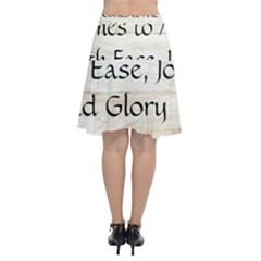 Chiffon Wrap Front Skirt 