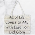 Zipper Medium Tote Bag Front