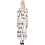 All of Life Come to Me with Ease Joy And Glory 1 Quarter Sleeve Wrap Maxi Dress