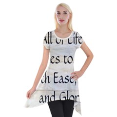 Short Sleeve Side Drop Tunic 