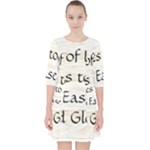 All of Life Come to Me with Ease Joy And Glory 1 Quarter Sleeve Pocket Dress