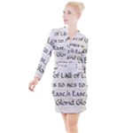All of Life Come to Me with Ease Joy And Glory 1 Button Long Sleeve Dress