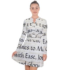 Long Sleeve Panel Dress 