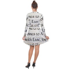 Long Sleeve Panel Dress 