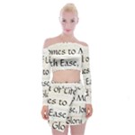 All of Life Come to Me with Ease Joy And Glory 1 Off Shoulder Top with Mini Skirt Set