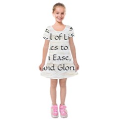 All of Life Come to Me with Ease Joy And Glory 1 Kids  Short Sleeve Velvet Dress from ArtsNow.com