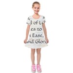 All of Life Come to Me with Ease Joy And Glory 1 Kids  Short Sleeve Velvet Dress