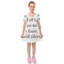 Kids  Short Sleeve Velvet Dress 