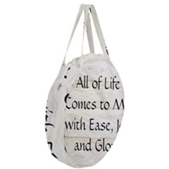 Giant Round Zipper Tote 
