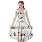 All of Life Come to Me with Ease Joy And Glory 1 Cap Sleeve Wrap Front Dress