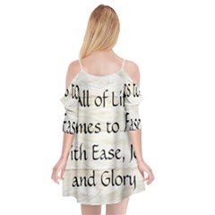Cutout Spaghetti Strap Chiffon Dress 