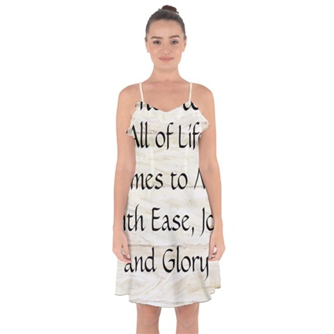 All of Life Come to Me with Ease Joy And Glory 1 Ruffle Detail Chiffon Dress from ArtsNow.com