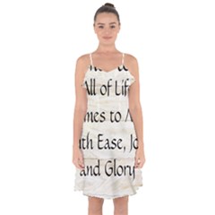All of Life Come to Me with Ease Joy And Glory 1 Ruffle Detail Chiffon Dress from ArtsNow.com