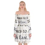All of Life Come to Me with Ease Joy And Glory 1 Off Shoulder Skater Dress